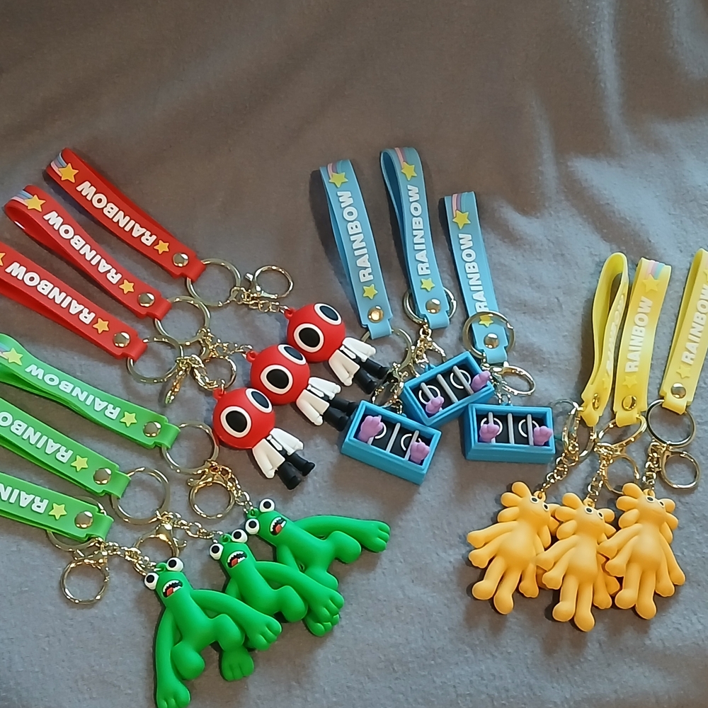 Rainbow Colorful Cartoon Keychain Collection